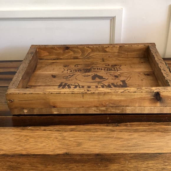 Hand-crafted wood serving tray/decor tray. - Picture 6 of 11